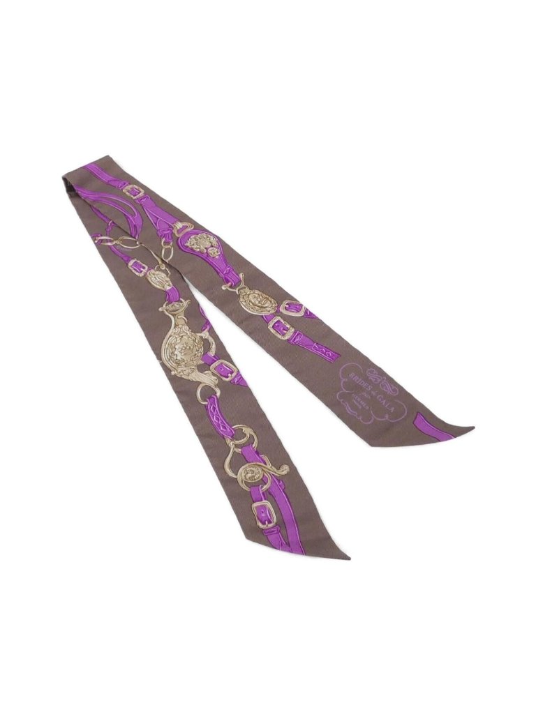 Hermes Brides De Gala Twilly Scarf